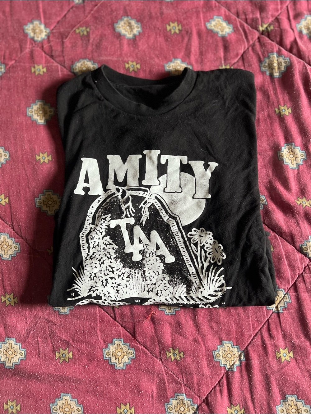 Amity Black Graphic T-Shirt